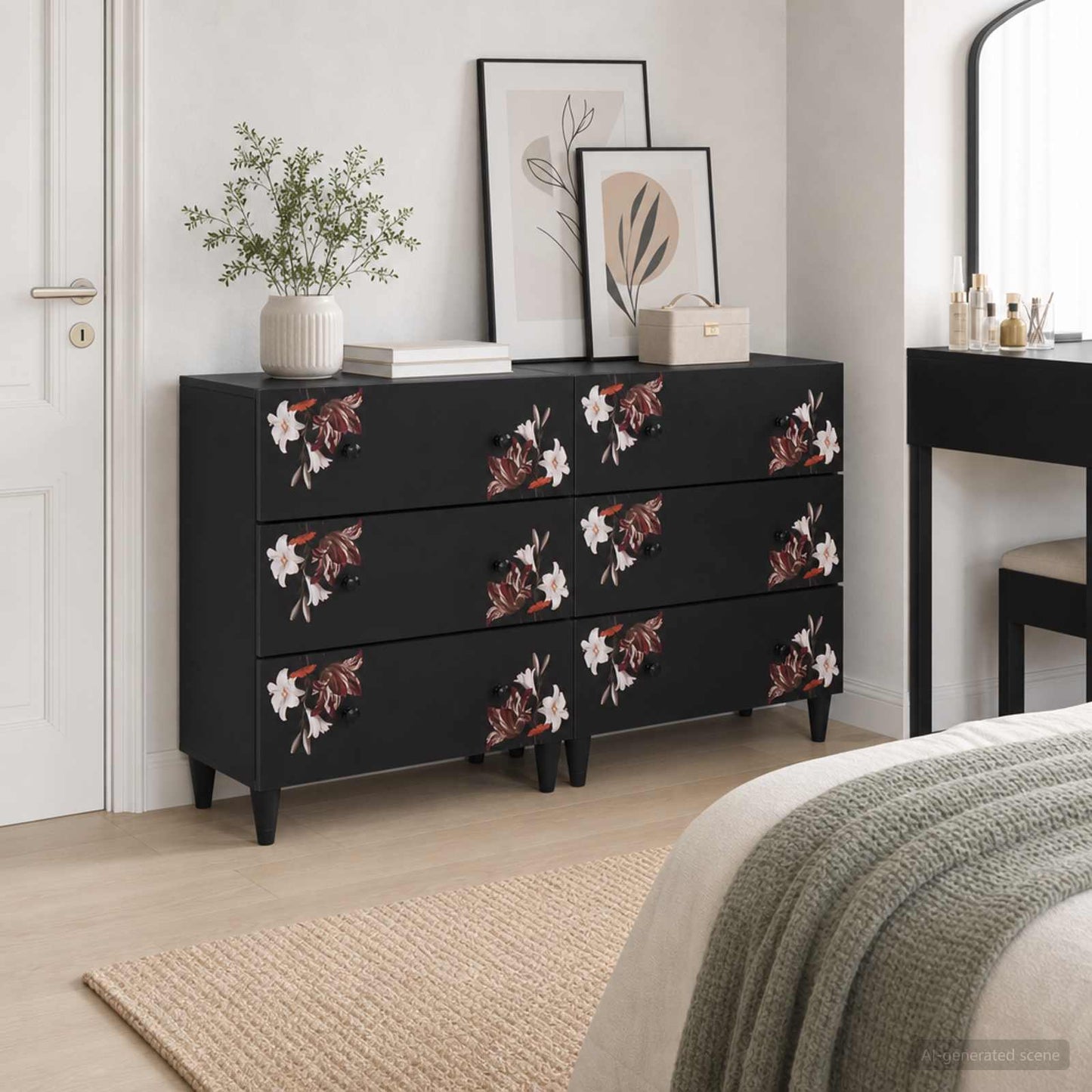 Oppbevaringsskap 2 stk. 120 x 33 x 75 cm Massiv mango tre