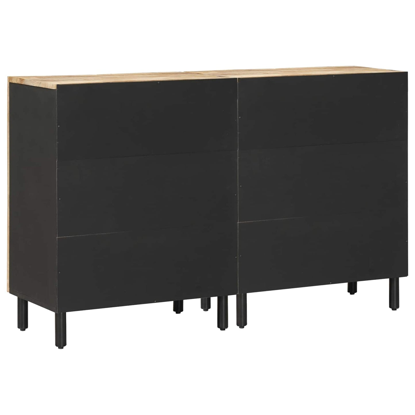 Oppbevaringsskap 2 stk. 120 x 33 x 75 cm Massiv mango tre