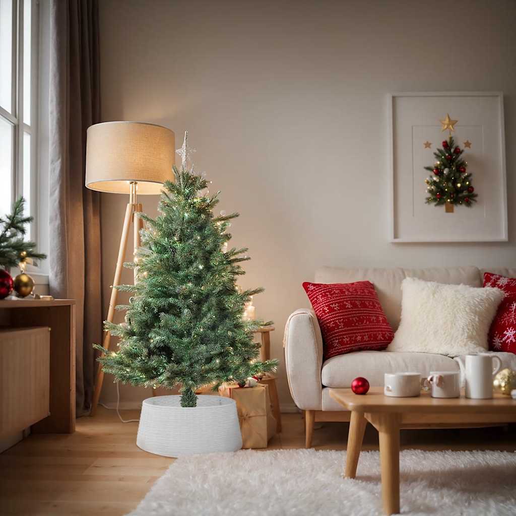 Juletreskjørt hvit Ø65x23 cm plast