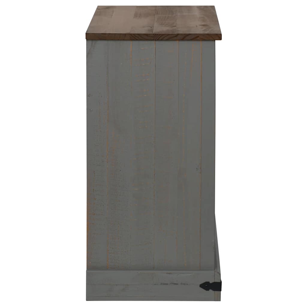 Skjenk HALDEN med skyvedør grå 80x40x80 cm heltre