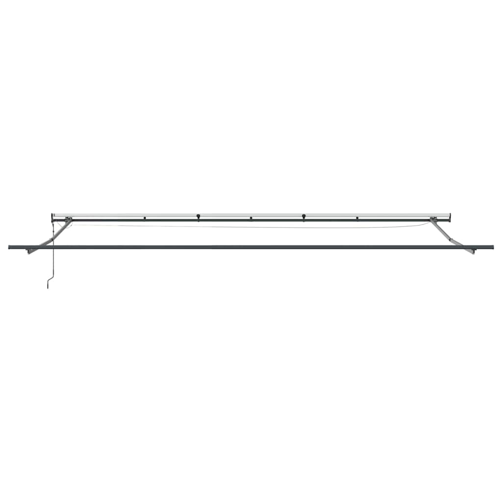 Automatisk uttrekkbar markise med LED burgunder 600x300 cm