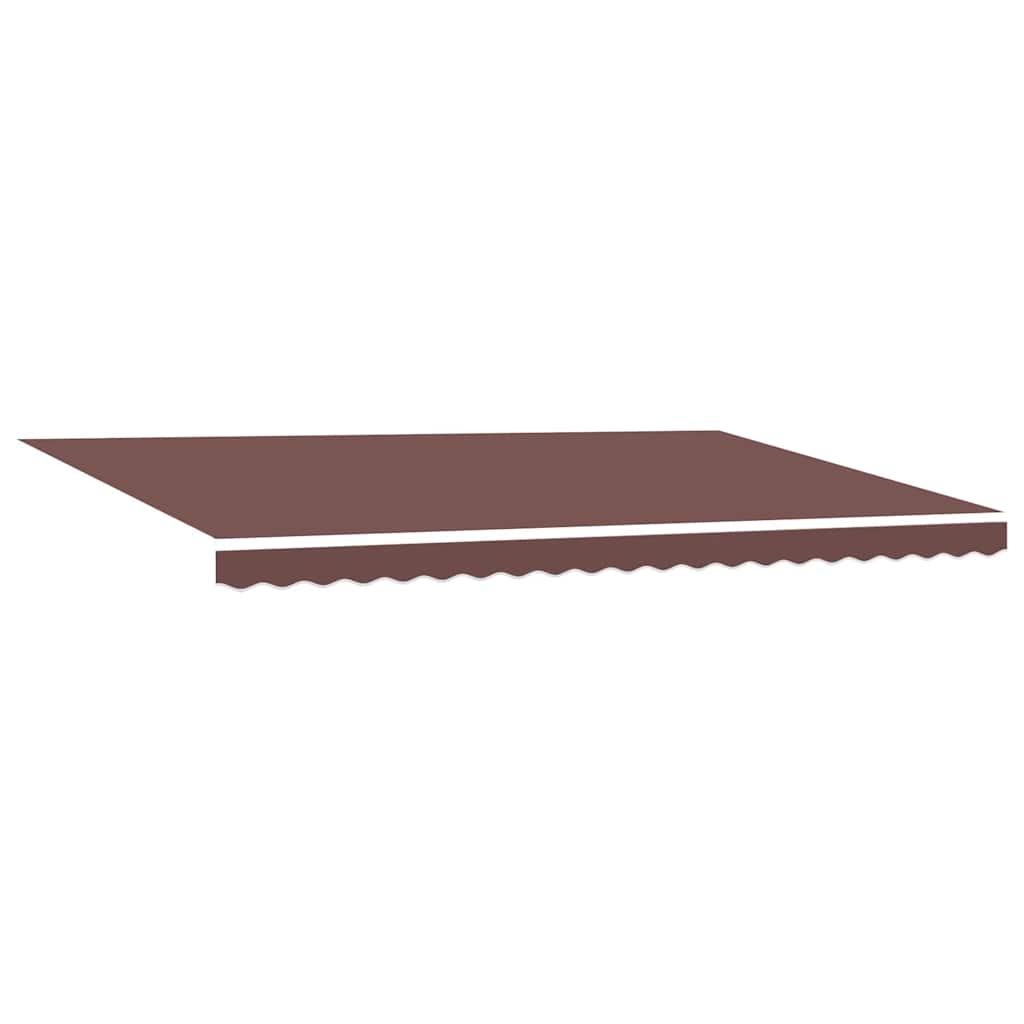 Automatisk uttrekkbar markise med LED brun 500x300 cm
