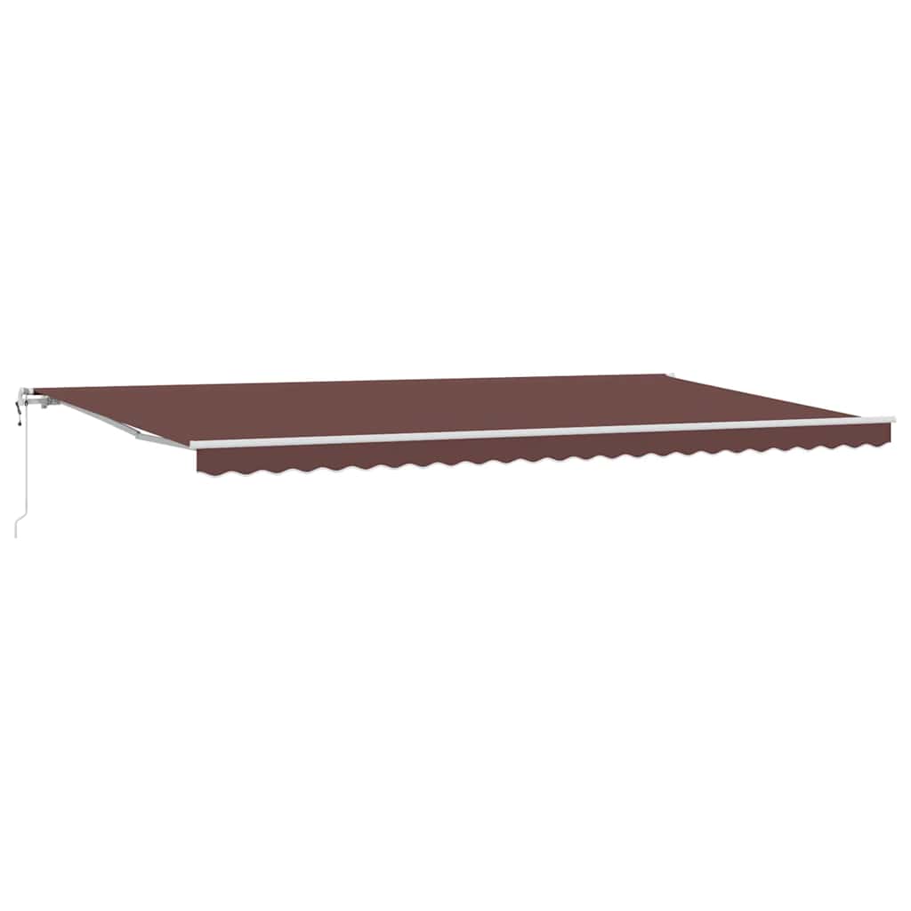 Automatisk uttrekkbar markise brun 600x300 cm