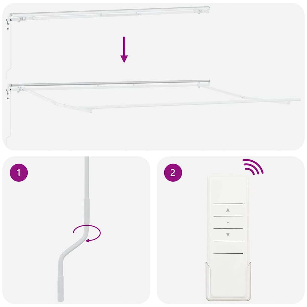 Automatisk uttrekkbar markise antrasitt og hvit 450x300 cm vidaXL