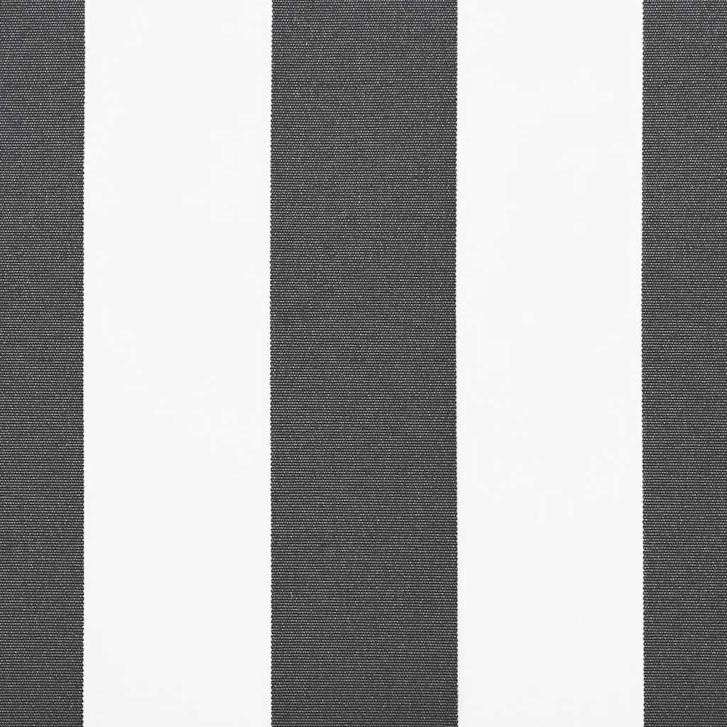 Automatisk uttrekkbar markise antrasitt og hvit 450x300 cm vidaXL