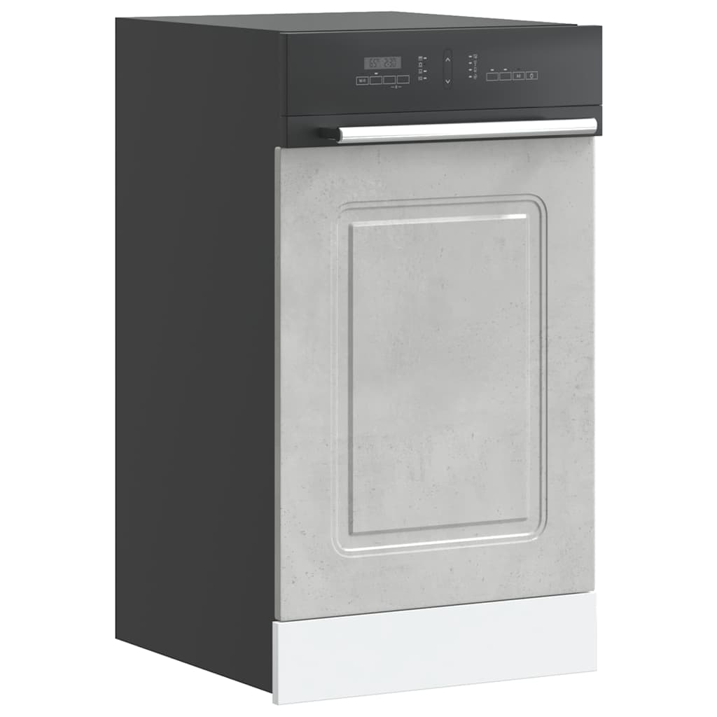 Oppvaskmaskin panel Kalmar betonggrå 45x1,5x57cm konstruert tre