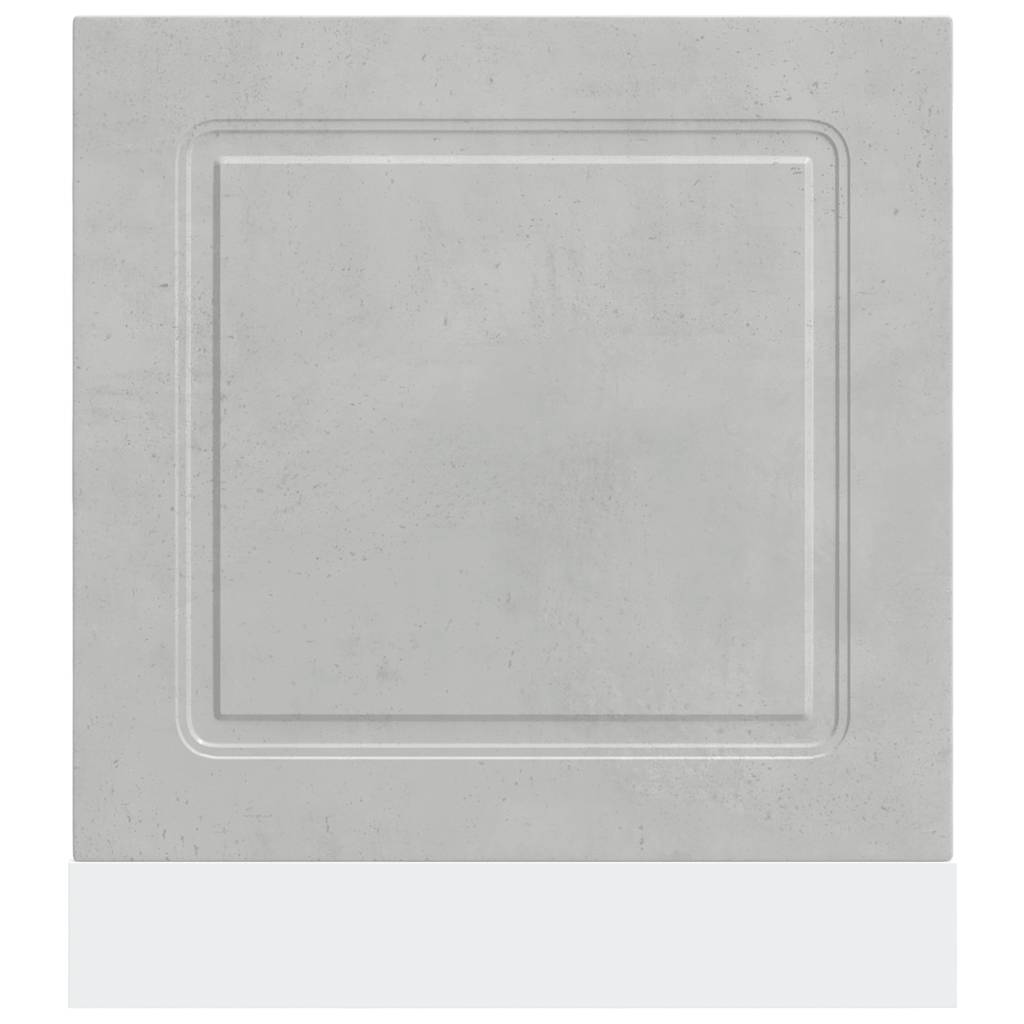 Oppvaskmaskin panel Kalmar betonggrå 60x1,5x57cm konstruert tre