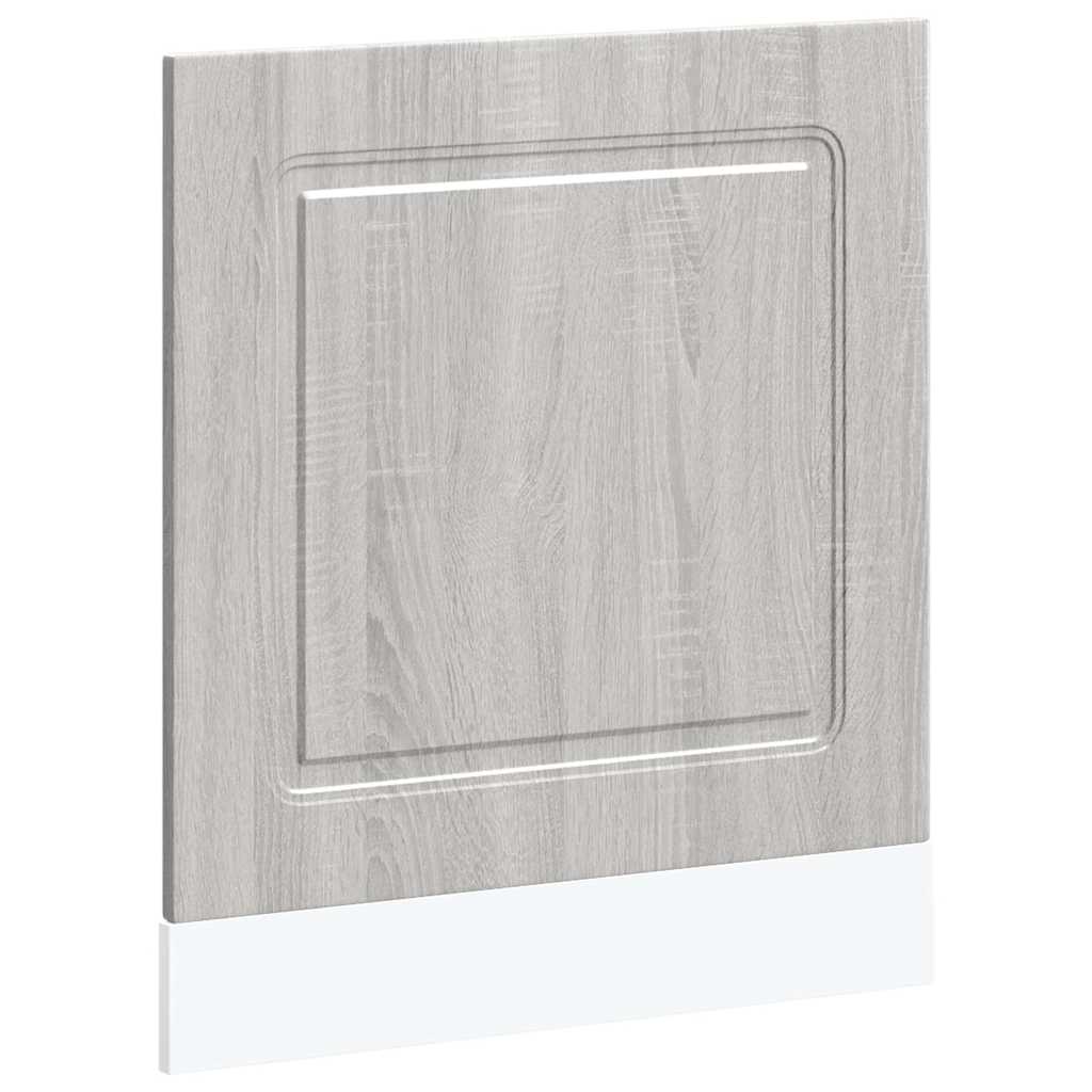 Oppvaskmaskin panel grå sonoma 60x1,5x57 cm konstruert tre