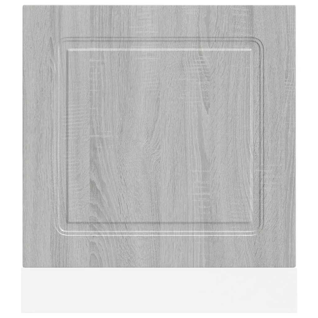 Oppvaskmaskin panel grå sonoma 60x1,5x57 cm konstruert tre