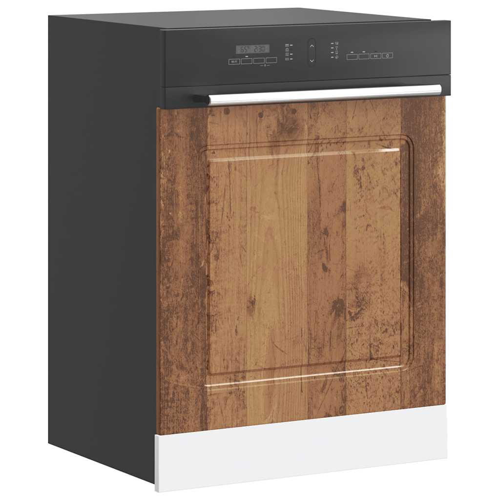 Oppvaskmaskin panel gammelt tre 60x1,5x57 cm konstruert tre