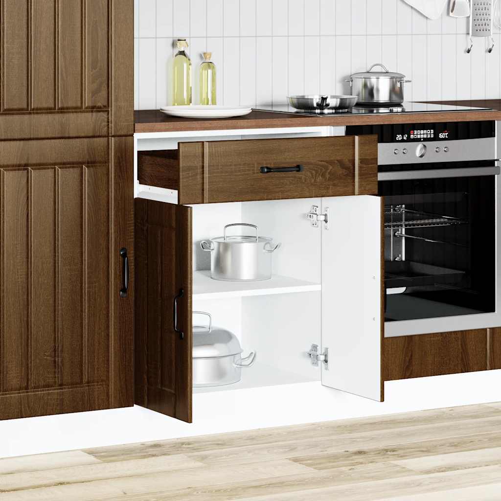 Kjøkken underskap Lucca brun eik konstruert tre