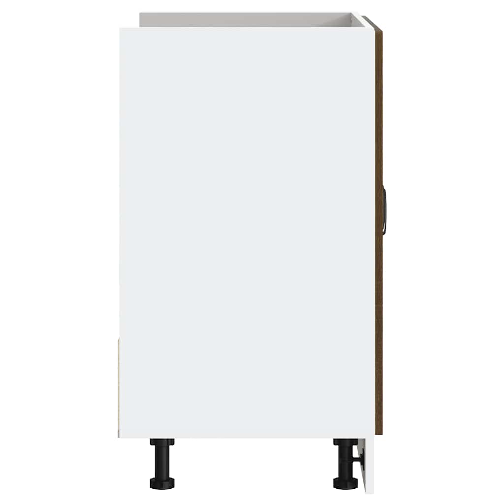 Vask underskap Porto brun eik 80x46x81,5 cm konstruert tre vidaXL