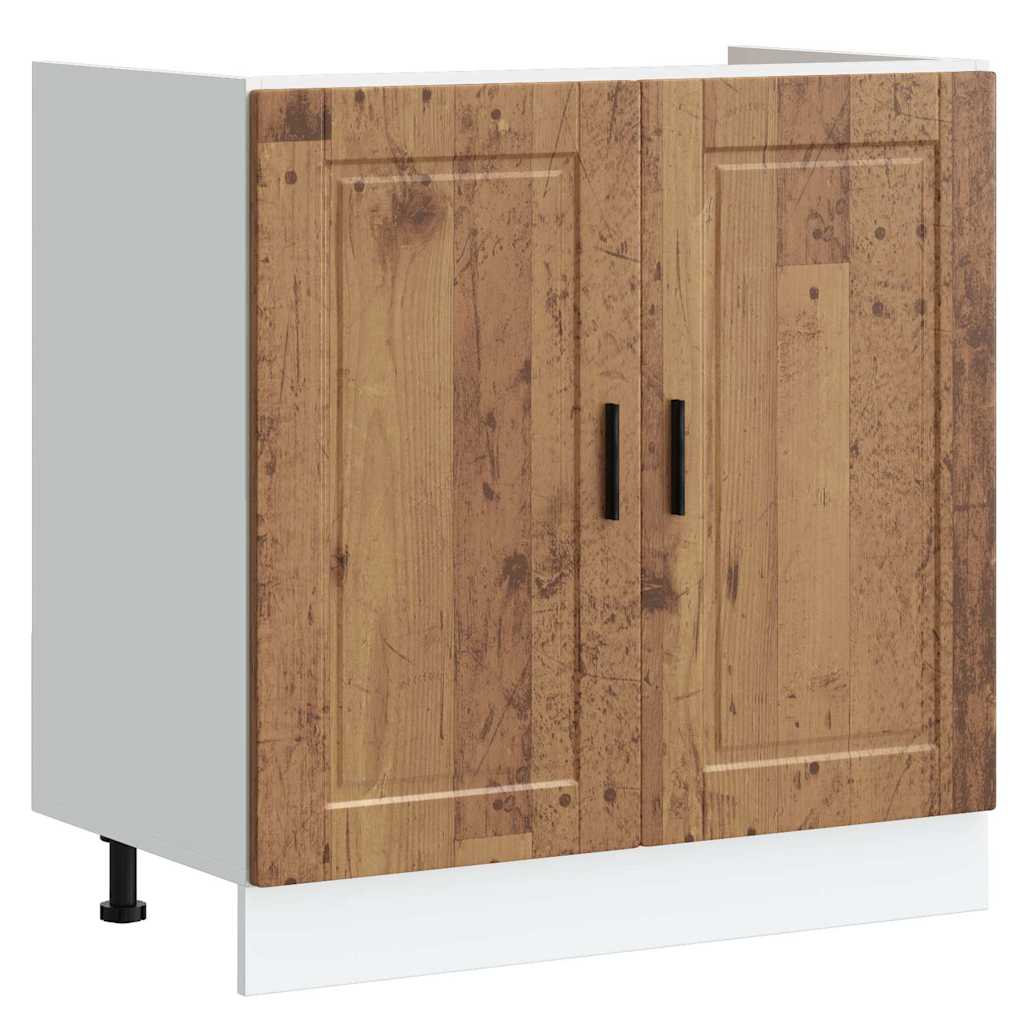 Vask underskap Porto gammelt tre 80x46x81,5 cm konstruert tre