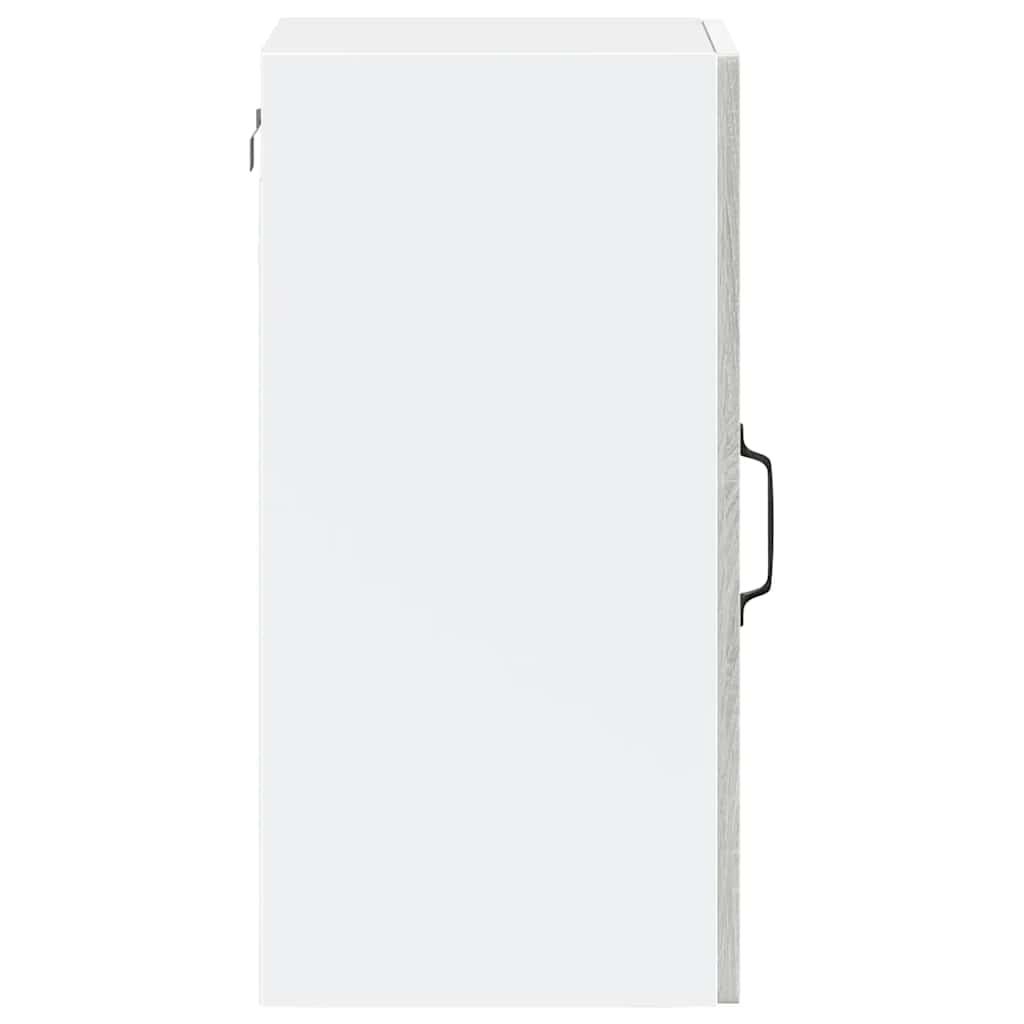 Veggmontert kjøkkenskap med glassdør Porto grå eik