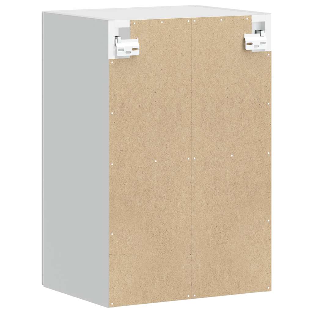 Veggmontert kjøkkenskap med glassdør Porto grå eik