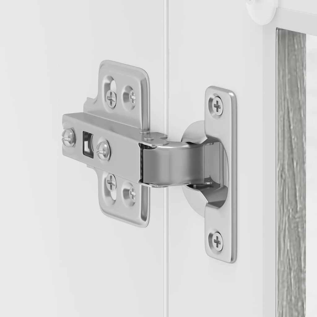 Veggmontert kjøkkenskap med glassdør Porto grå eik