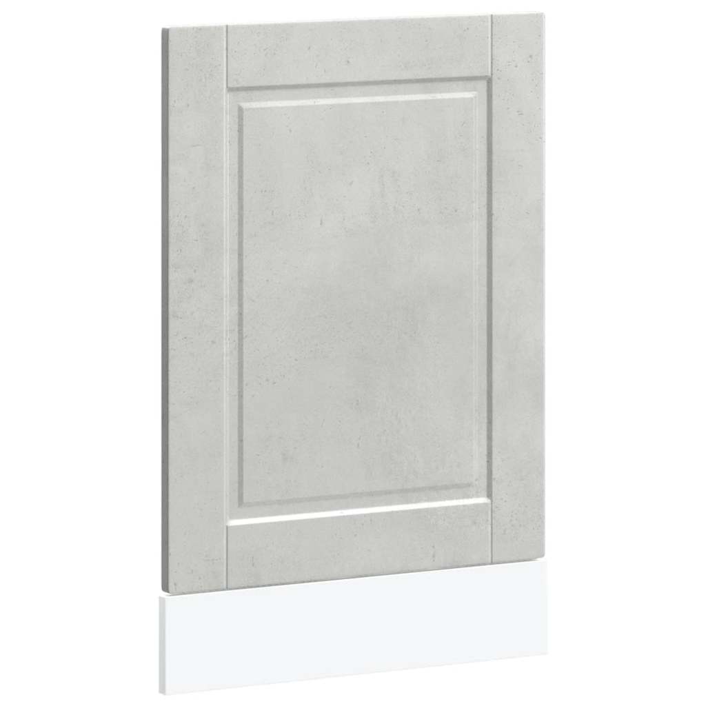 Oppvaskmaskin panel Porto betonggrå 45x1,5x57 cm konstruert tre