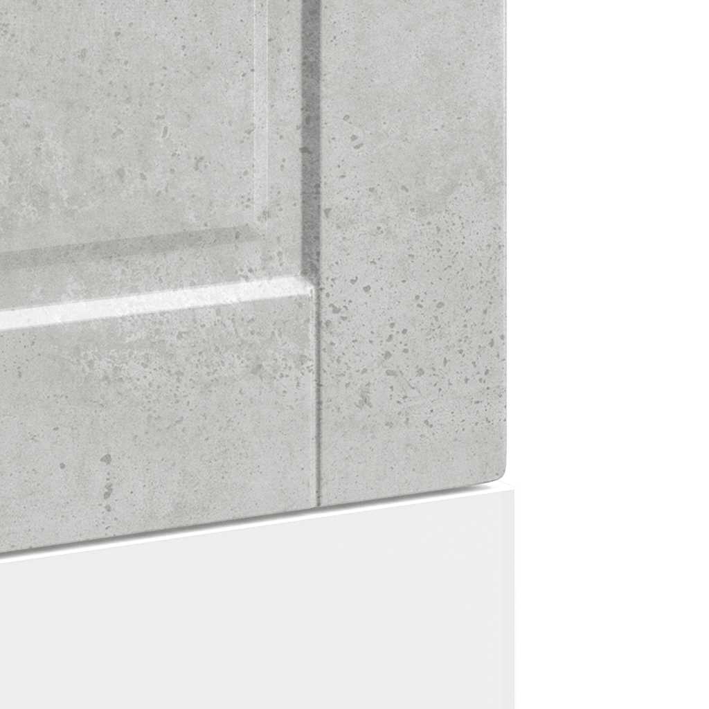 Oppvaskmaskin panel Porto betonggrå 45x1,5x57 cm konstruert tre