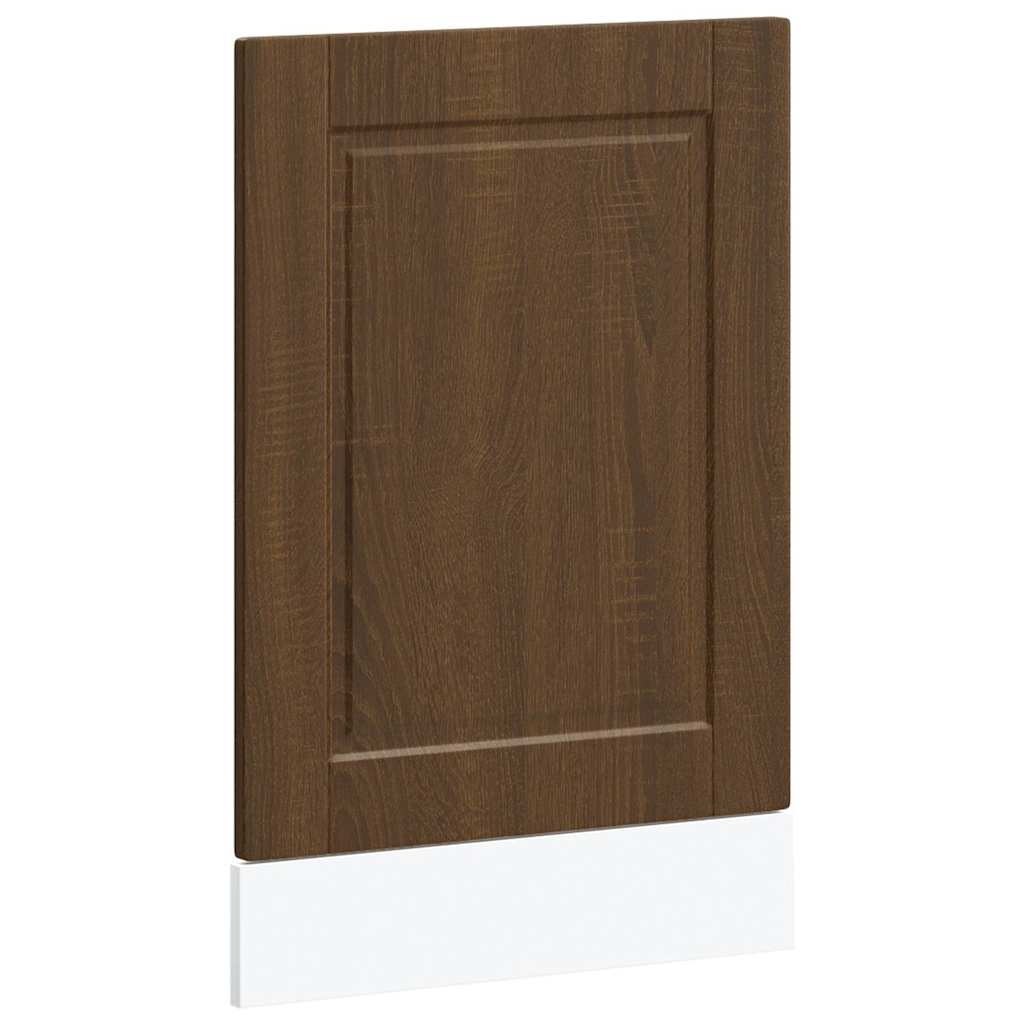 Oppvaskmaskin panel Porto brun eik 45x1,5x57 cm konstruert tre