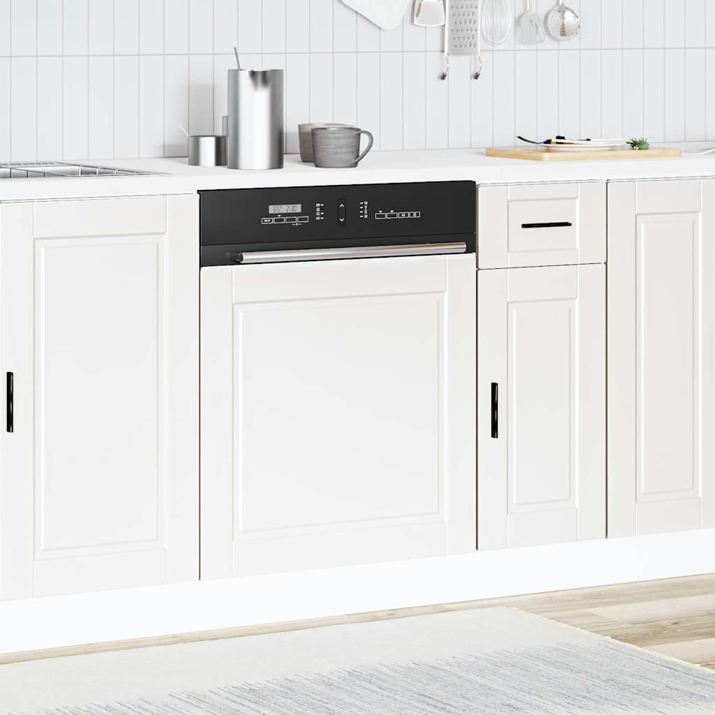 Oppvaskmaskin panel Porto hvit 60x1,5x57 cm konstruert tre