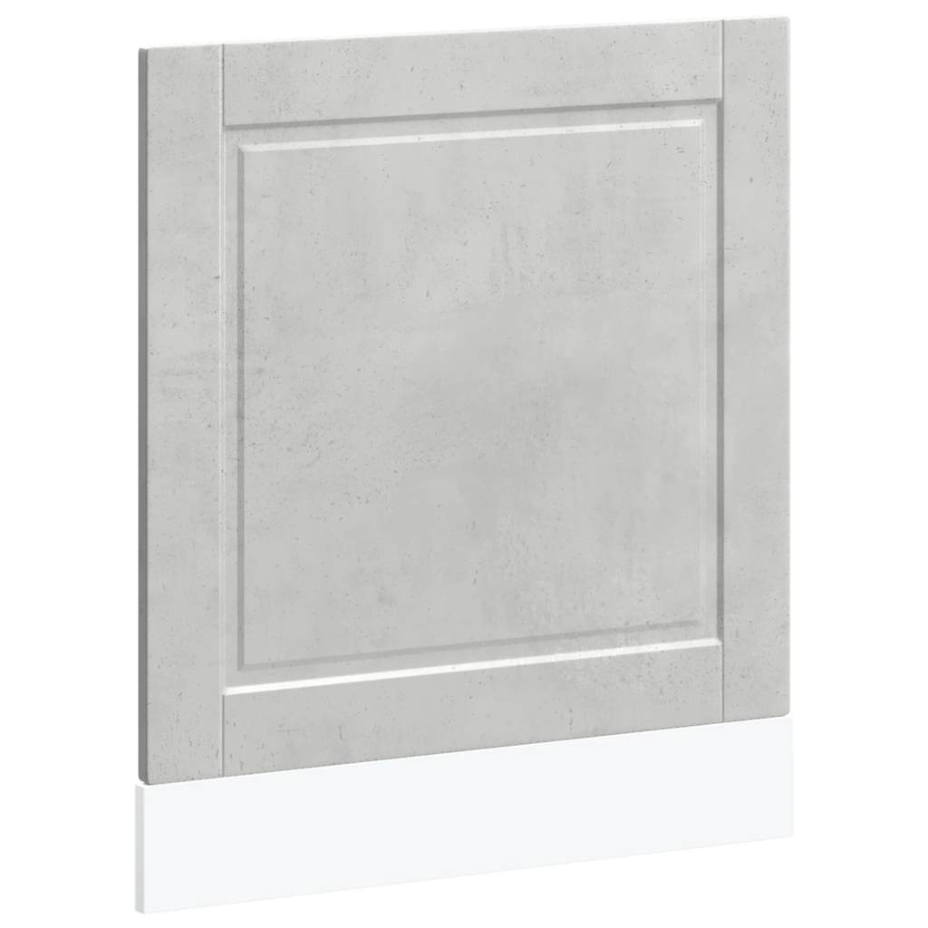 Oppvaskmaskin panel Porto betonggrå 60x1,5x57 cm konstruert tre