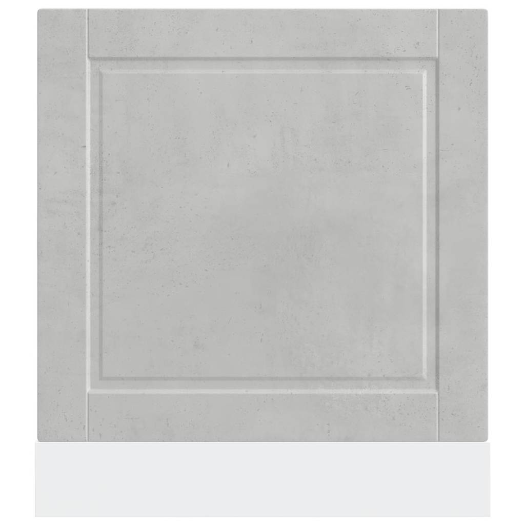 Oppvaskmaskin panel Porto betonggrå 60x1,5x57 cm konstruert tre