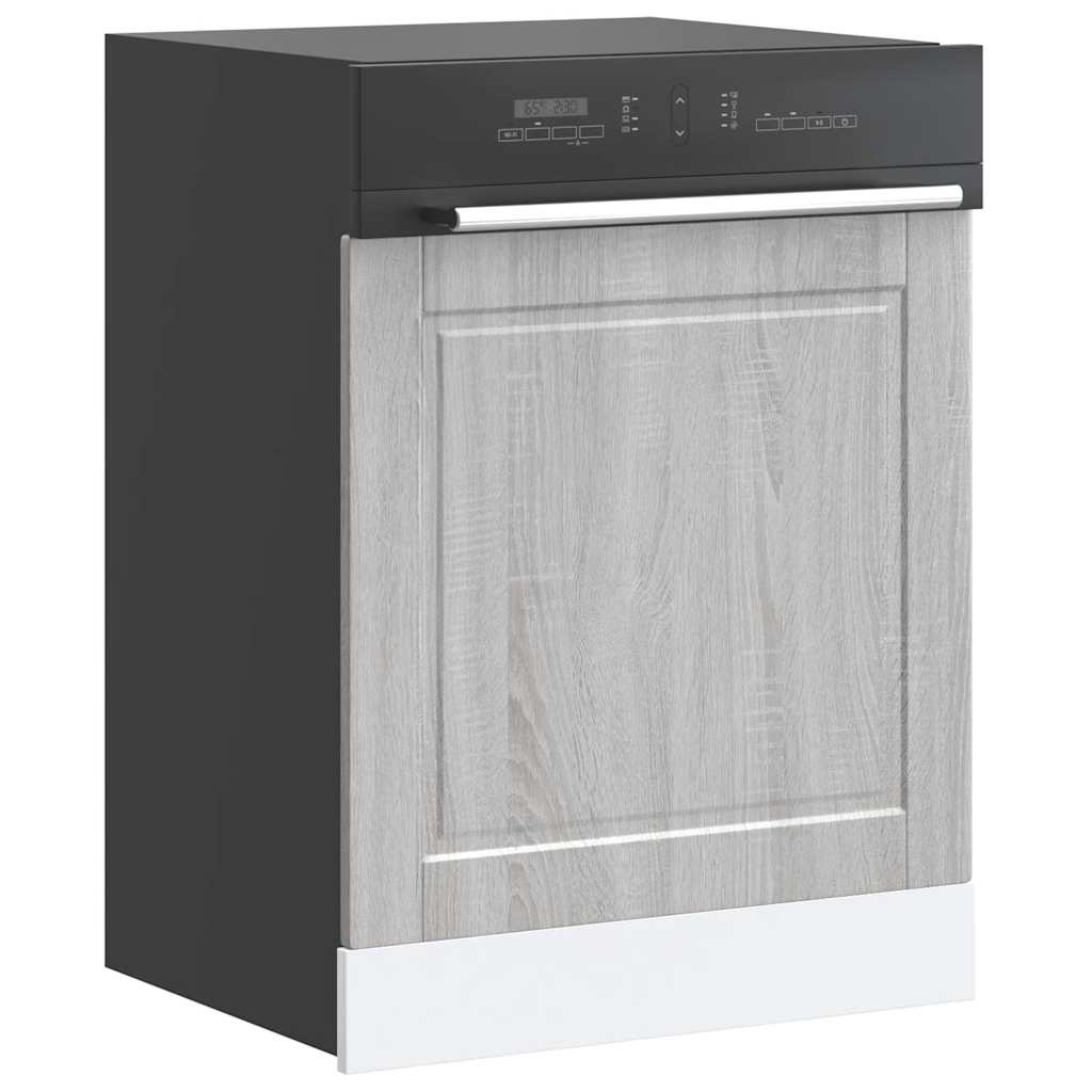 Oppvaskmaskin panel Porto grå sonoma 60x1,5x57cm konstruert tre