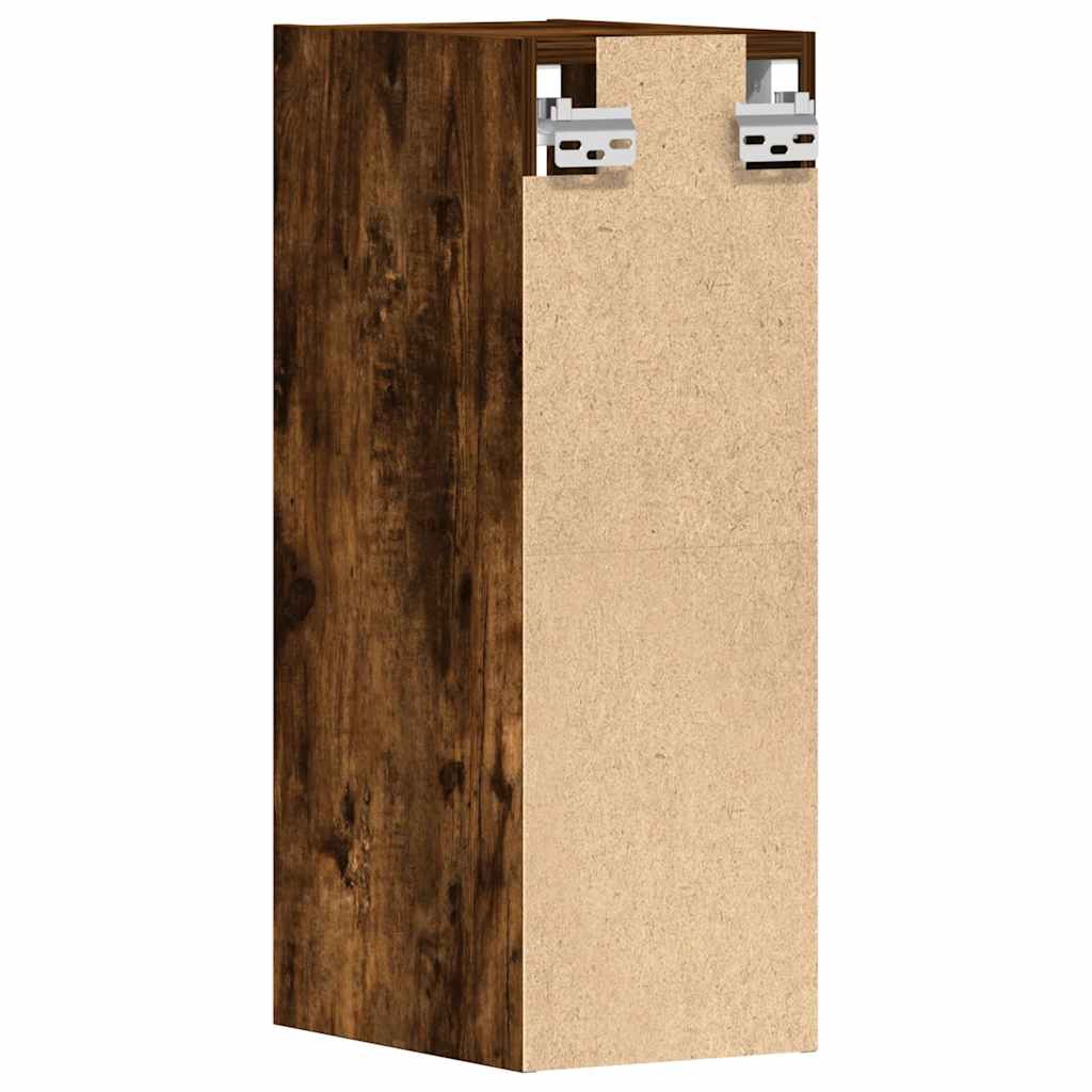 Vegghengt skap "Riga" røkt eik 20x29,5x60 cm konstruert tre