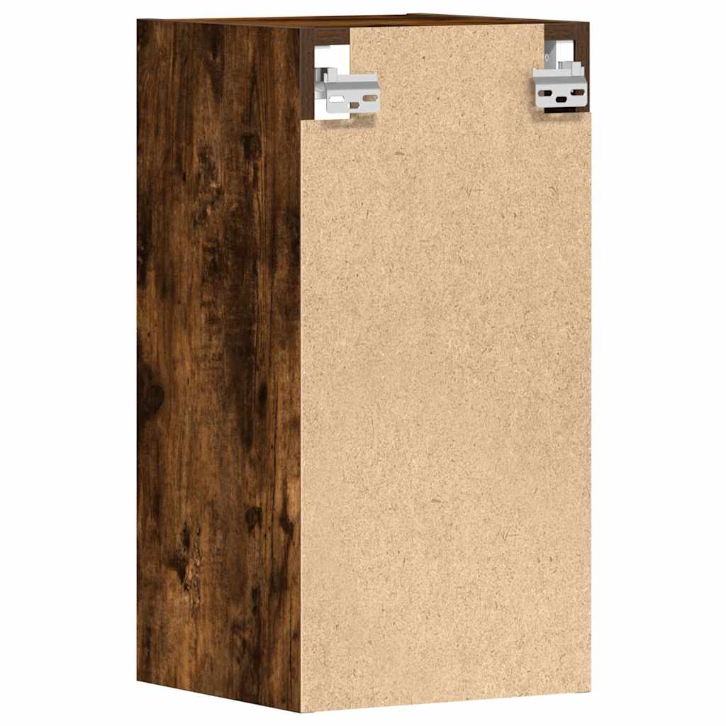 Vegghengt skap "Riga" røkt eik 30x29,5x60 cm konstruert tre