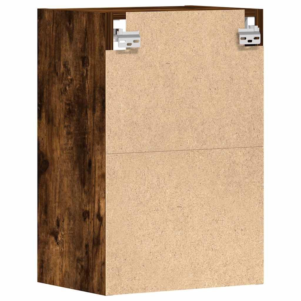 Vegghengt skap "Riga" røkt eik 40x29,5x60 cm konstruert tre