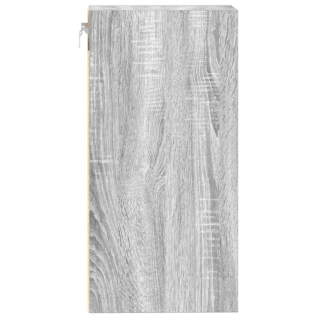 Vegghengt skap "Riga" grå sonoma 40x29,5x60 cm konstruert tre
