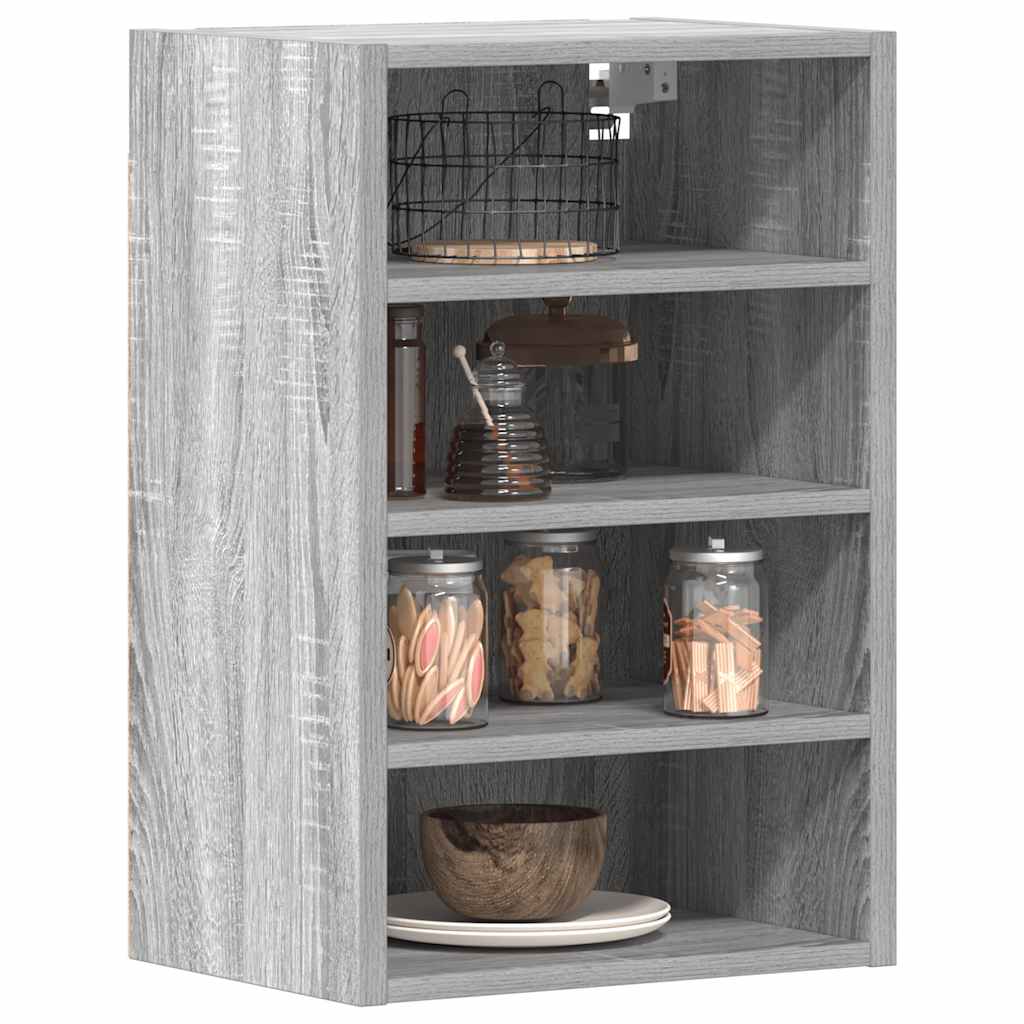 Vegghengt skap "Riga" grå sonoma 40x29,5x60 cm konstruert tre