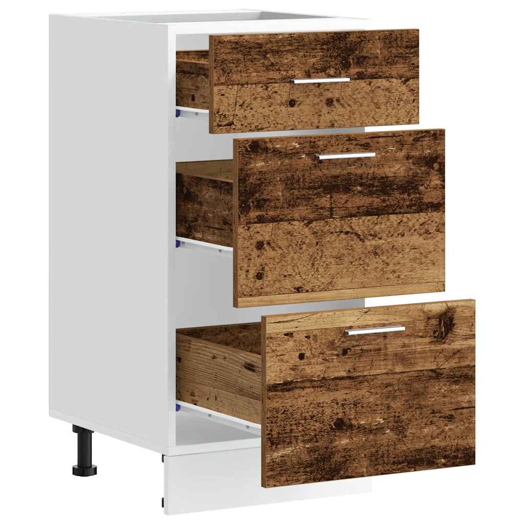 Underskap "Lyon" gammelt tre 40x46x81,5 cm konstruert tre
