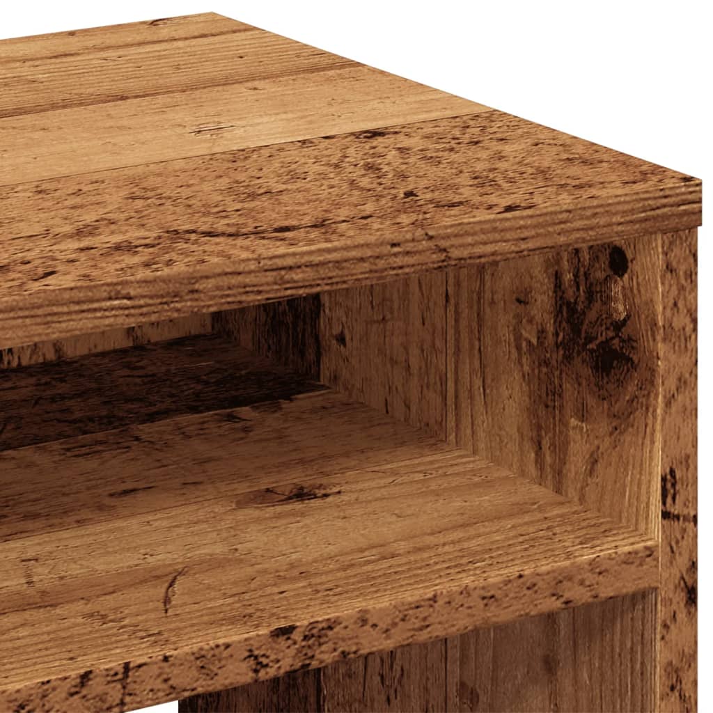 Nattbord gammelt tre 40x30x40 cm konstruert tre