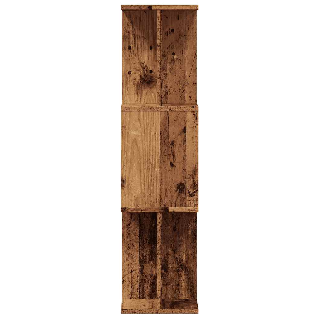Bokhylle gammelt tre 80x24x96 cm konstruert tre