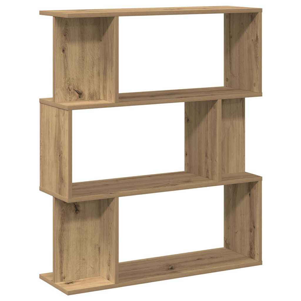 Bokhylle artisan eik 80x24x96 cm konstruert tre
