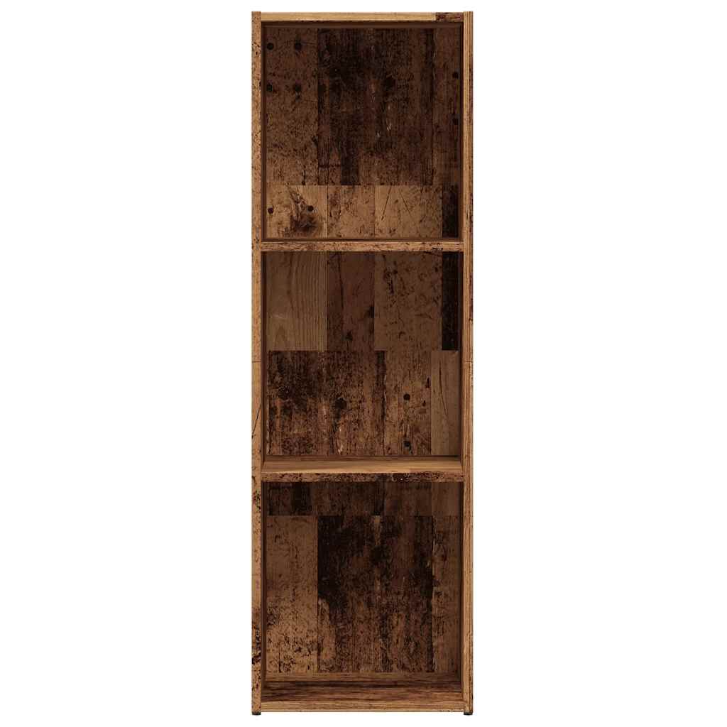 Bokhylle gammelt tre 36x30x114 cm konstruert tre
