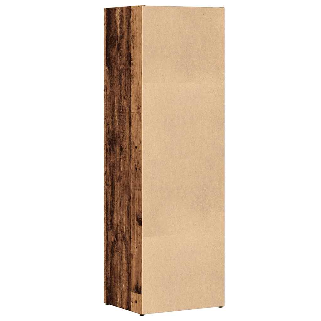 Bokhylle gammelt tre 36x30x114 cm konstruert tre