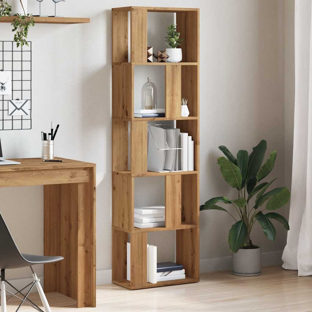 Bokhylle artisan eik 45x24x159 cm konstruert tre