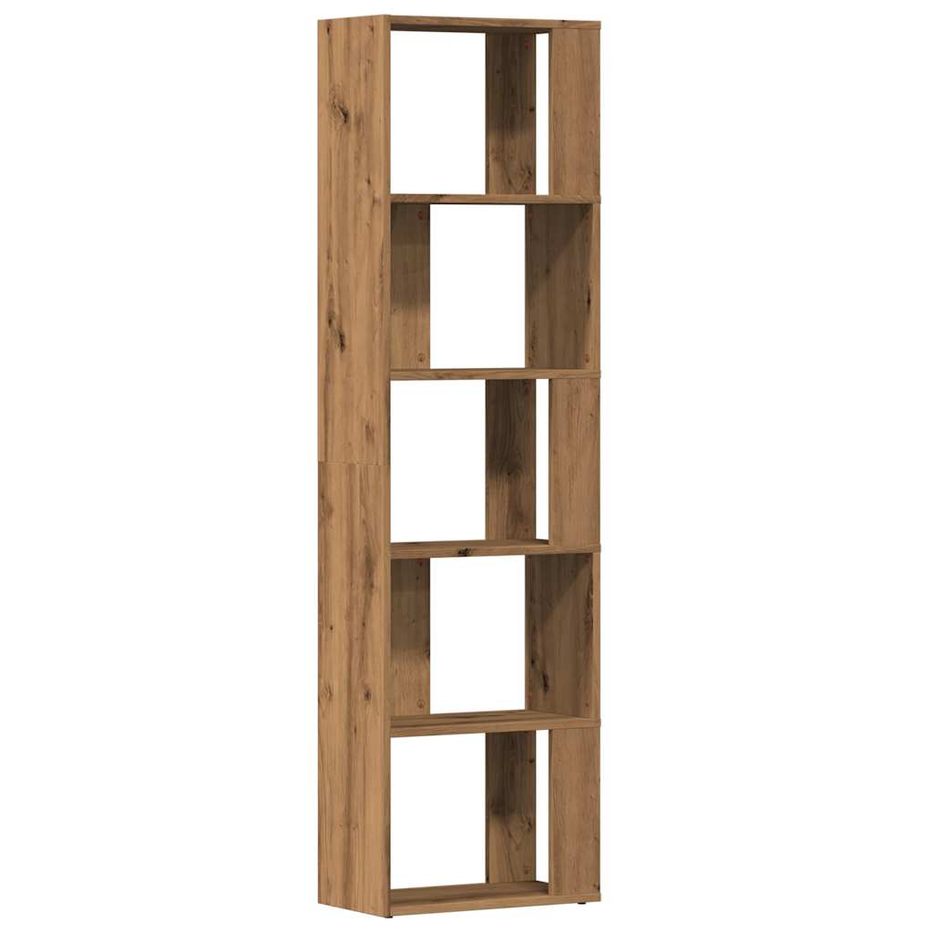 Bokhylle artisan eik 45x24x159 cm konstruert tre