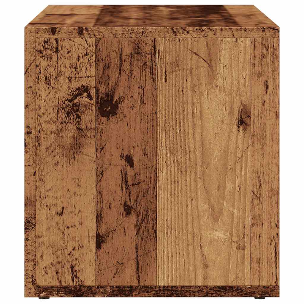 Oppbevaringsboks gammelt tre 69,5x34x36 cm konstruert tre