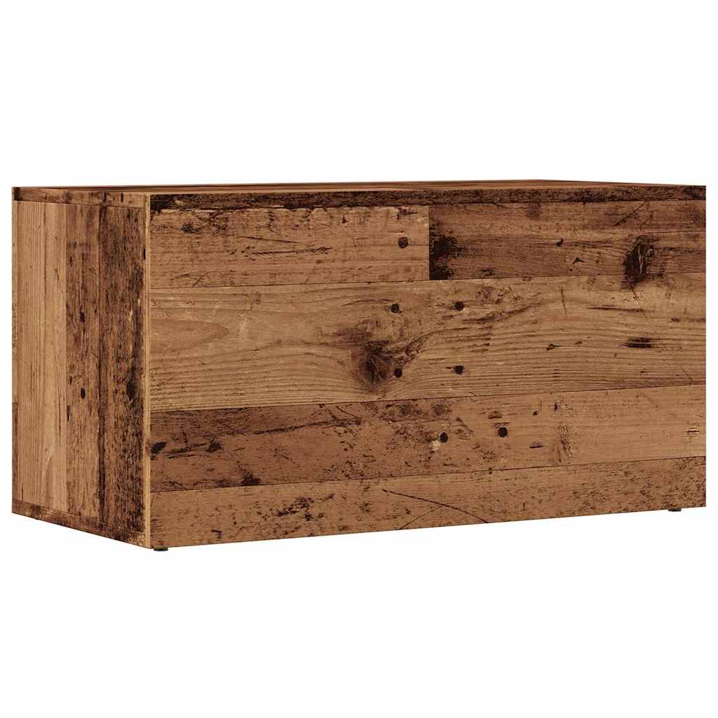 Oppbevaringsboks gammelt tre 69,5x34x36 cm konstruert tre