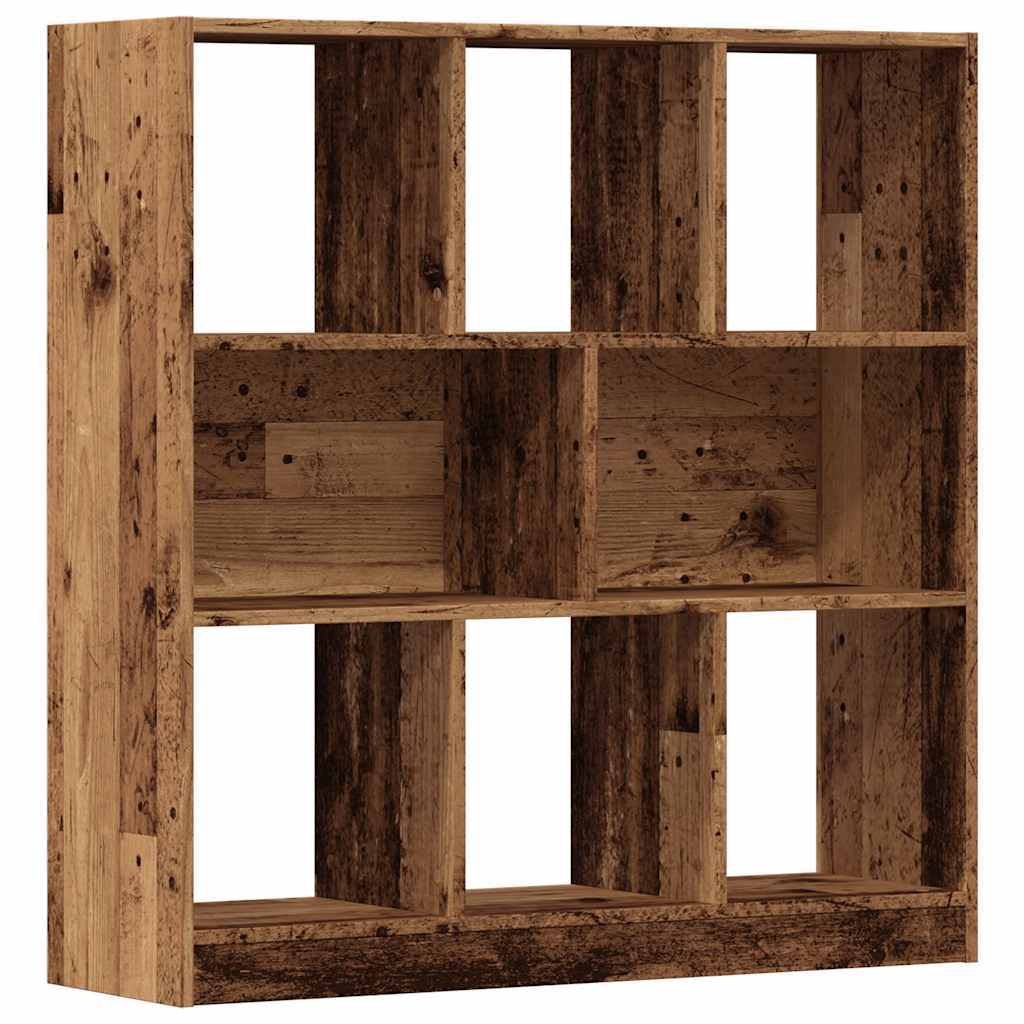 Bokhylle gammelt tre 97,5x29,5x100 cm konstruert tre