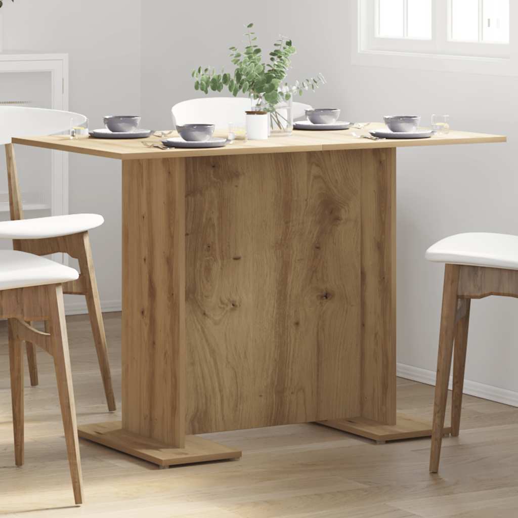 Spisebord artisan eik 110x60x75 cm konstruert tre