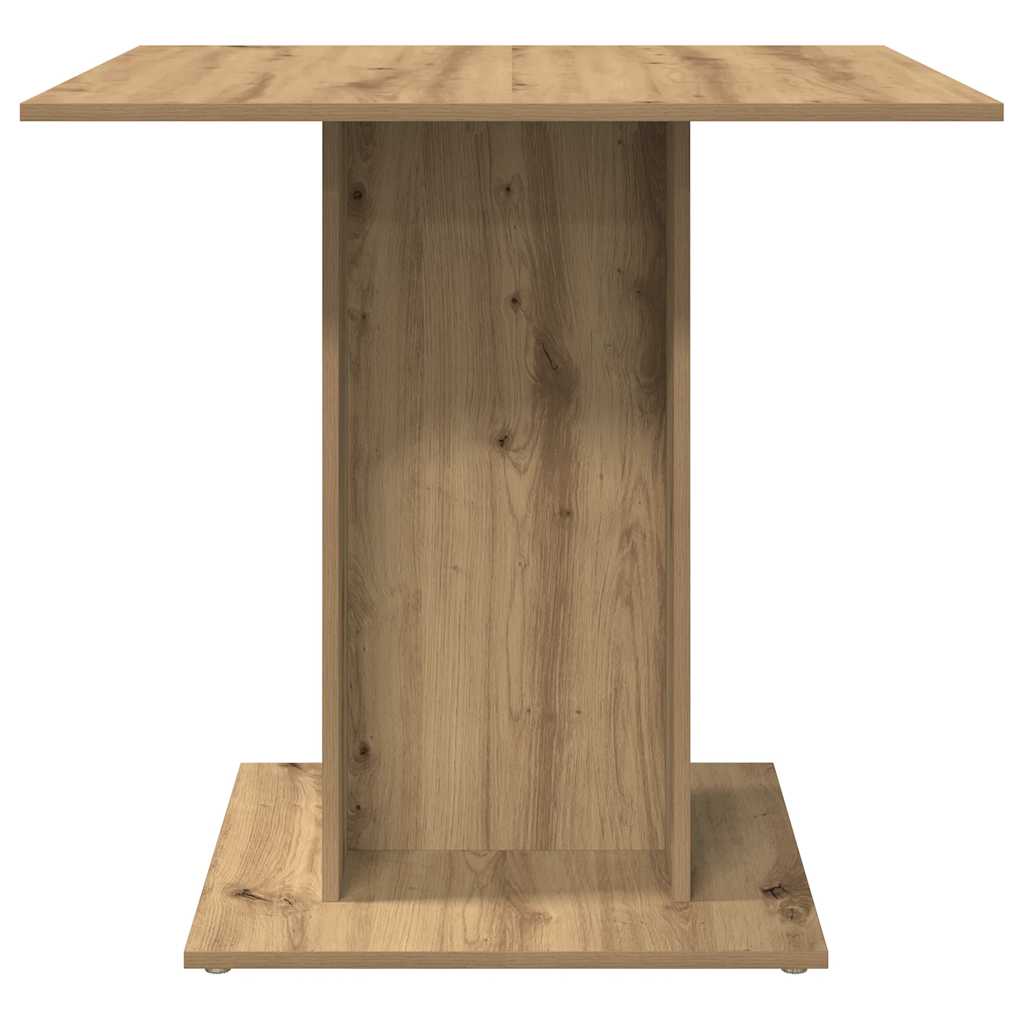 Spisebord artisan eik 80x80x75 cm konstruert tre