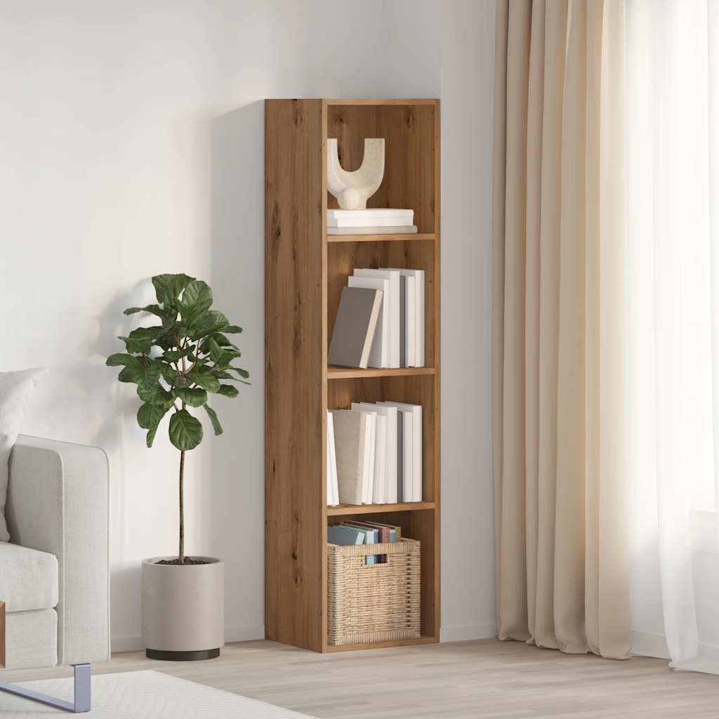 Bokhylle/TV-benk artisan eik 36x30x143cm konstruert tre