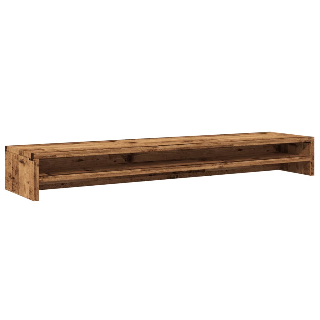 Skjermstativ gammelt tre 100x24x13 cm konstruert tre