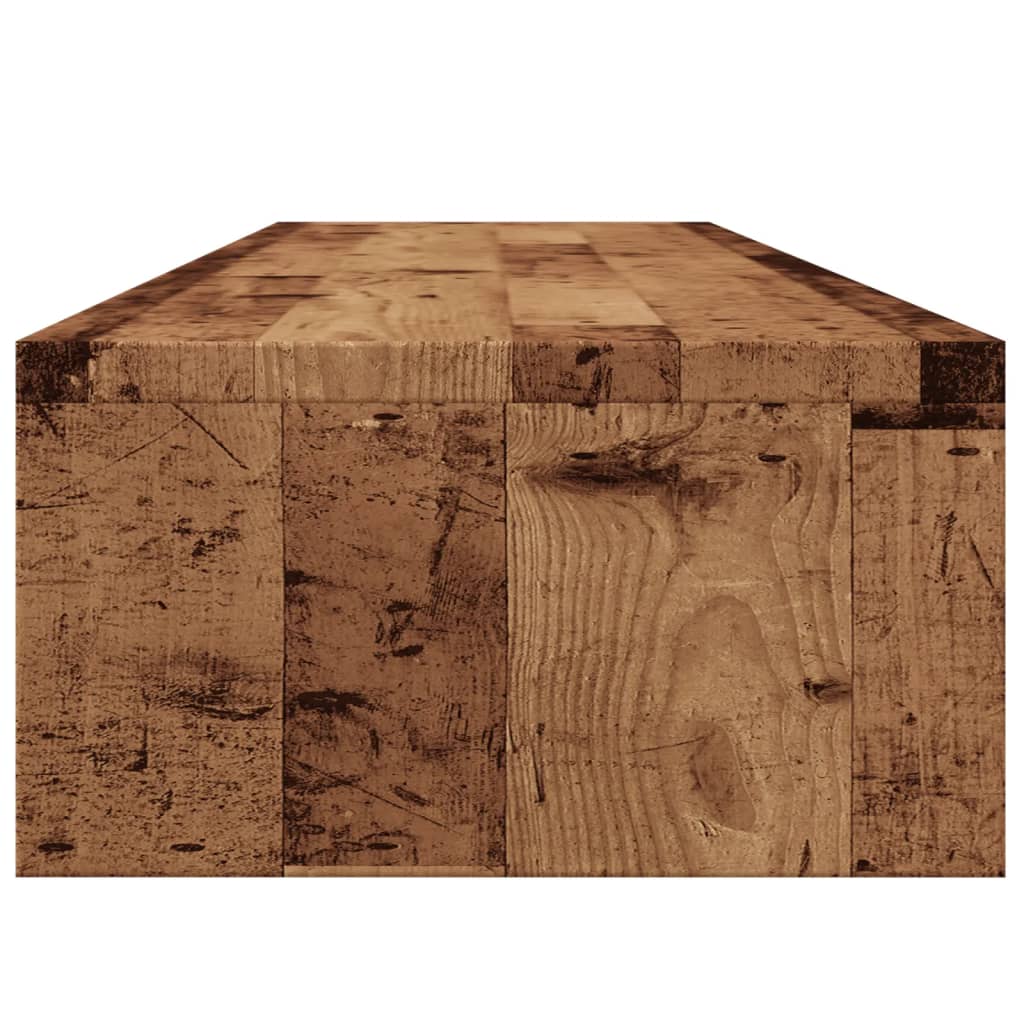 Skjermstativ gammelt tre 100x24x13 cm konstruert tre