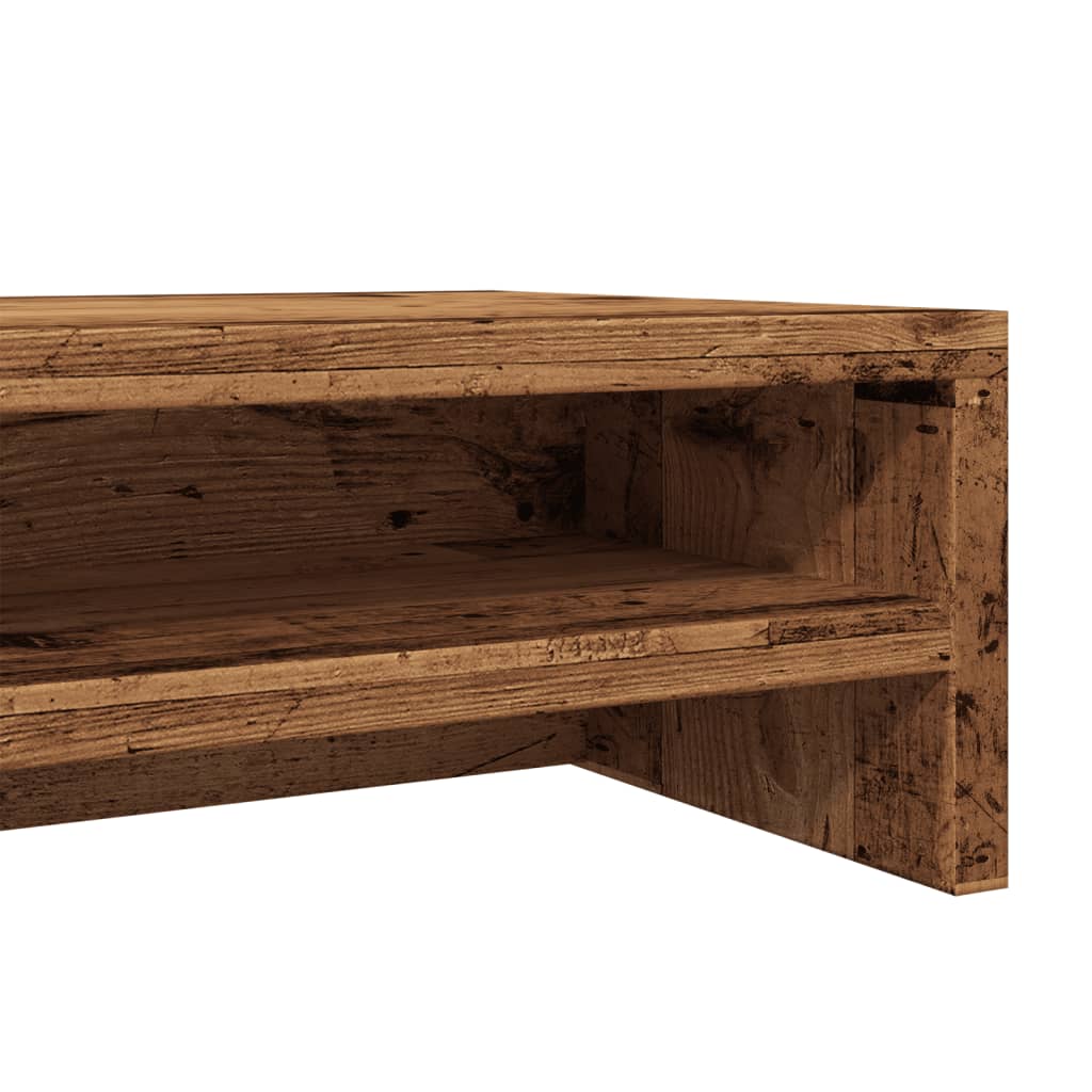 Skjermstativ gammelt tre 100x24x13 cm konstruert tre
