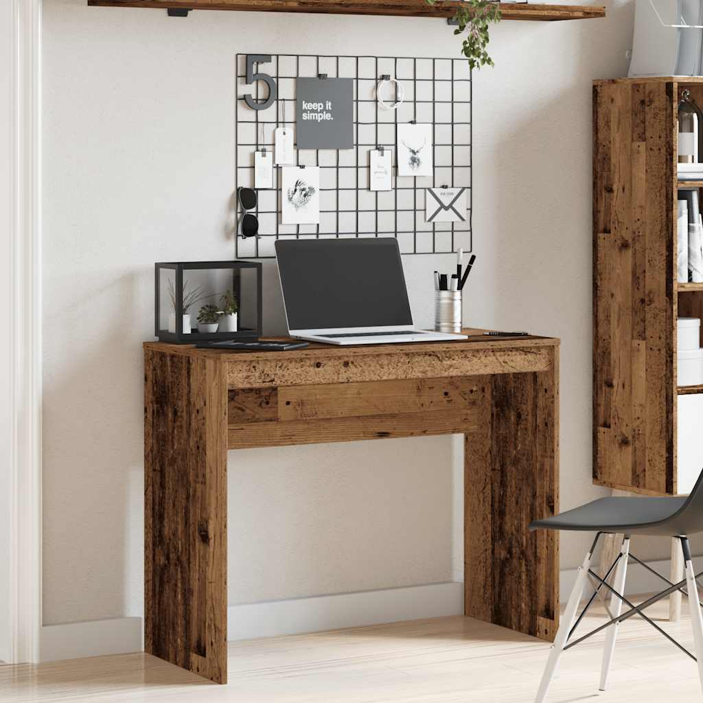 Skrivebord gammelt tre 90x40x72 cm konstruert tre vidaXL